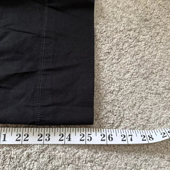 Maeve Colette Black Wide Leg Crop Linen Blend Pants 27 Minimal Coastal Career - Picture 6 of 10